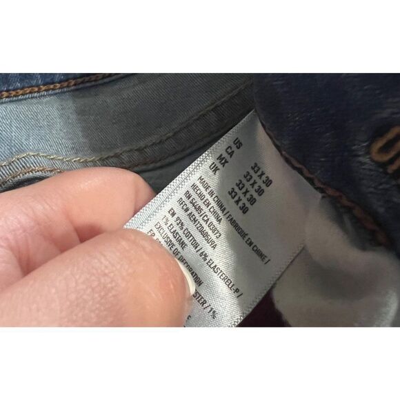 men's‎ American eagle active flex straight jeans size 33x30 - Picture 6 of 7